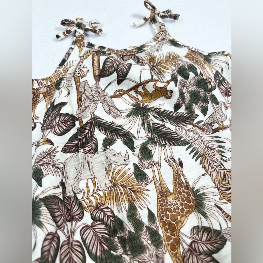 OLD NAVY NWT Baby Girl Jungle Safari Giraffe Romper 3-6m Animal Print Africa‎ - Picture 5 of 13